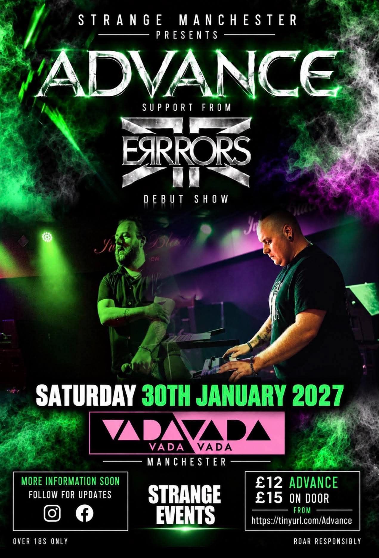 Advance & Errrors live + Strange Manchester after party