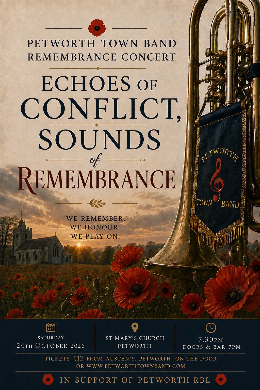 Echoes of Conflict, Sounds of Remembrance - A Remembrance Concert by Petworth Town Band