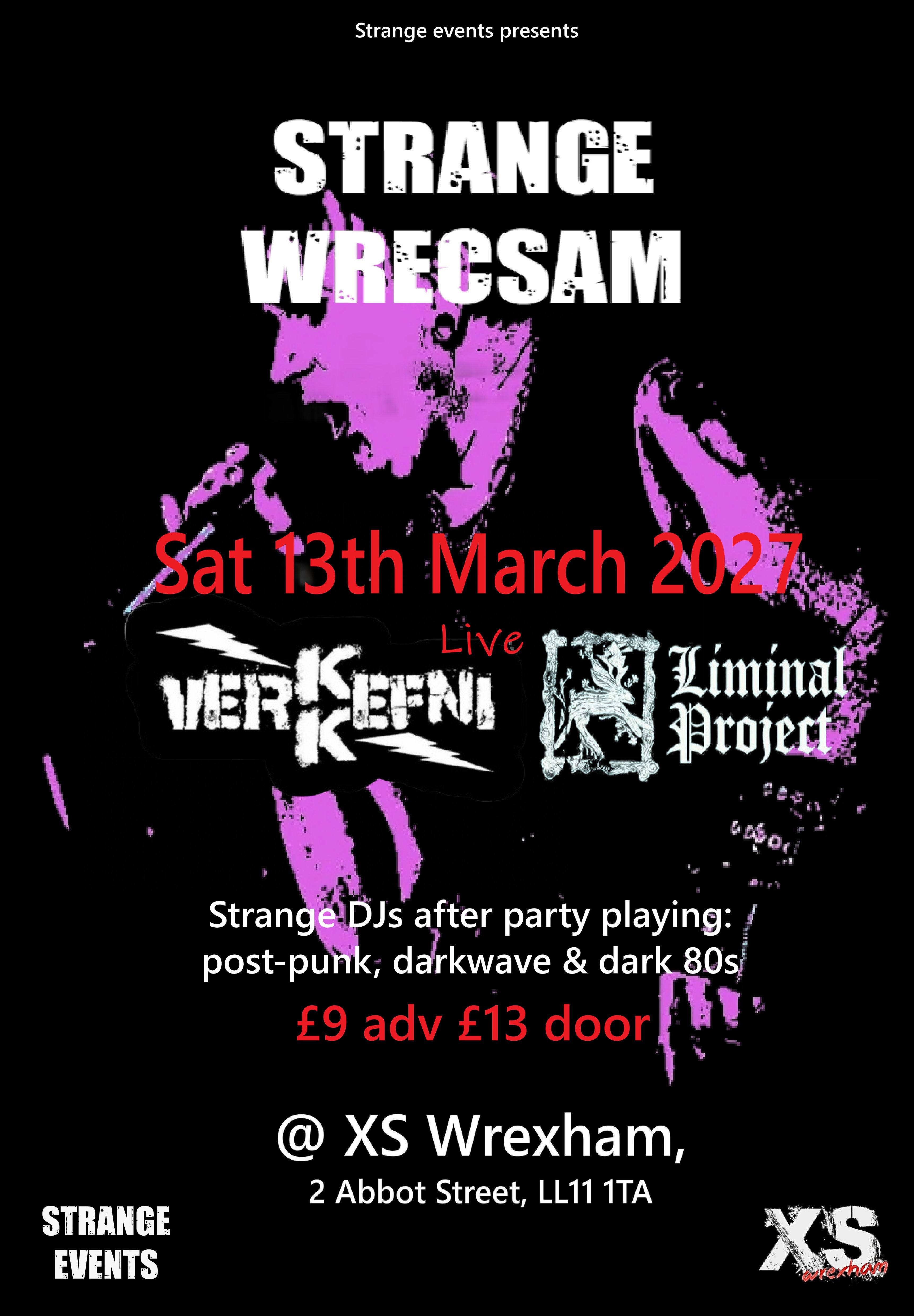Strange Wrecsam: KK Verkefni & Liminal Project + Strange DJs after party
