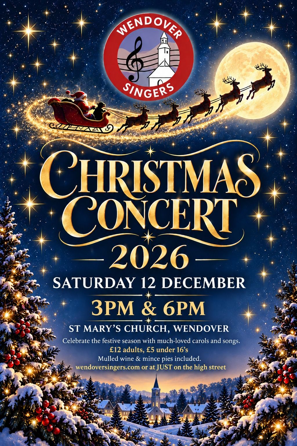 Wendover Singers Christmas Concert 2026 AFTERNOON PERFORMANCE  **ADULT**